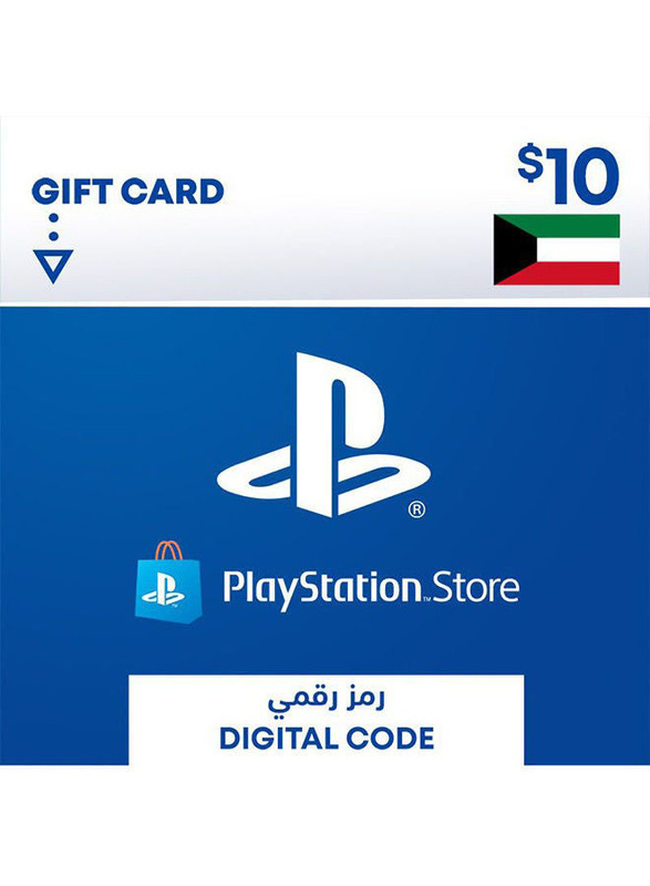 Sony $10 Kuwait Store Digital Code Gift Card for PlayStation, Multicolour