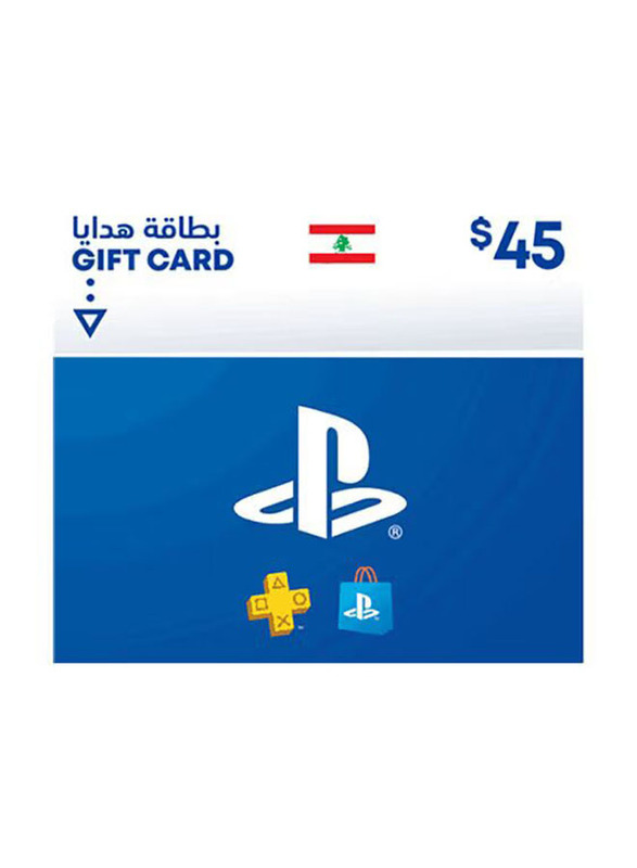 Sony PlayStation Network LEB Store 45 Dollar Gift Card for PlayStation, Multicolour