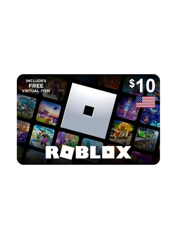 Roblox 10 Dollar USA Digital Card for US Account Delivery via SMS or WhatsApp, Multicolour