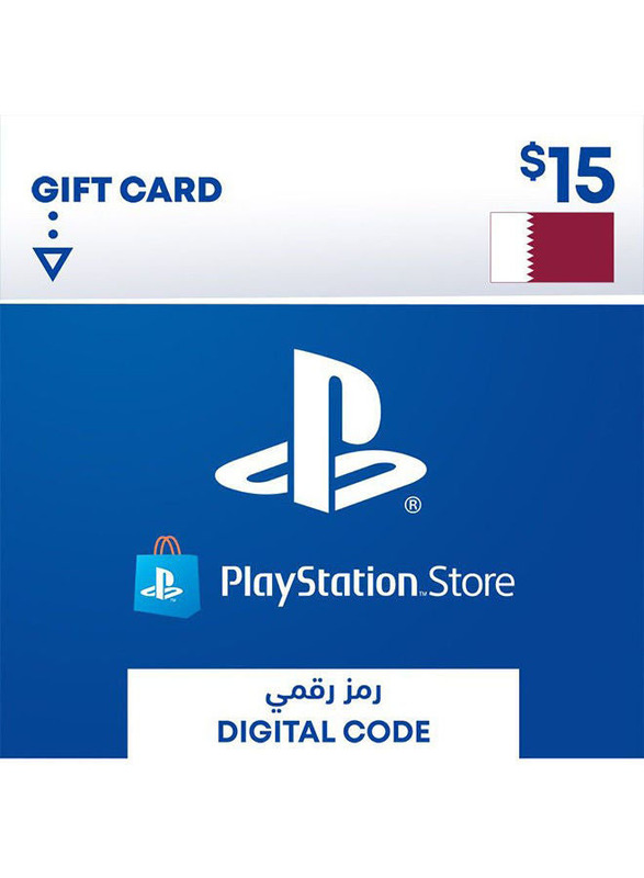 Sony PSN Qatar 15 Dollar Digital Code Gift Card for PlayStation, Multicolour