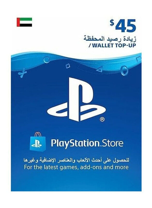 Sony PlayStation Network UAE Store 45 Dollar Gift Card for PlayStation, Multicolour