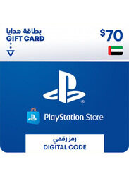 Sony PSN UAE Store 70 Dollar Digital Code Gift Card for PlayStation, Multicolour