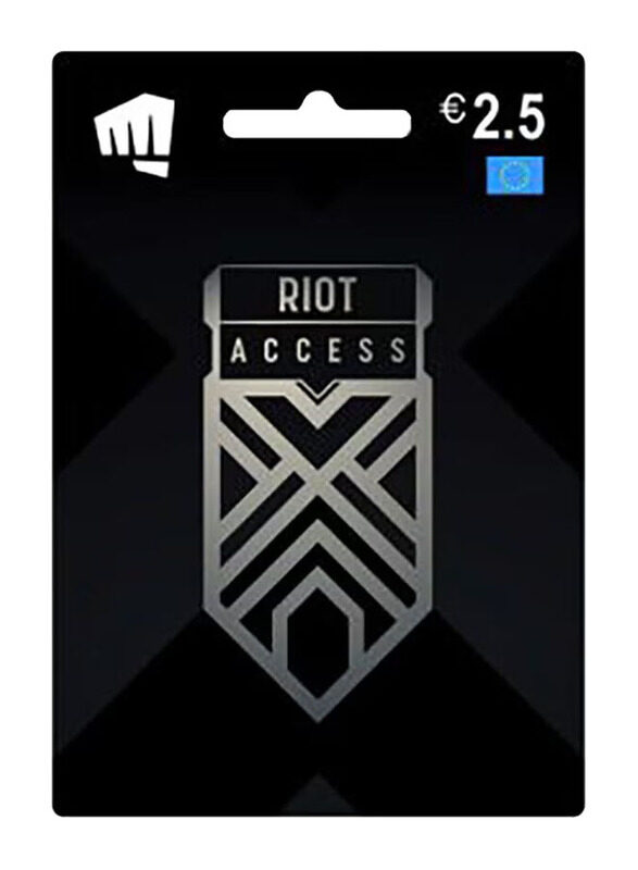 Riot Games 2.5 Euro Gift Card for PC Games, Black