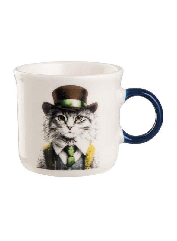 

Egan 80ml Cat Human Essence Bone China Mug, Multicolour