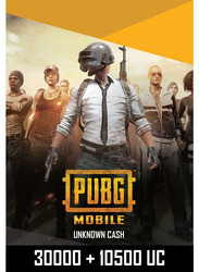 PUBG Mobile 30000 Gift Card with 10500 UC Global Digital Code Gift Card with Instant Delivery SMS-What Sapp for Smartphones, Multicolour