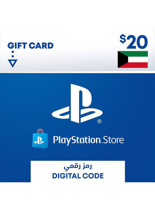 Sony $20 Kuwait Store Digital Code Gift Card for PlayStation, Multicolour