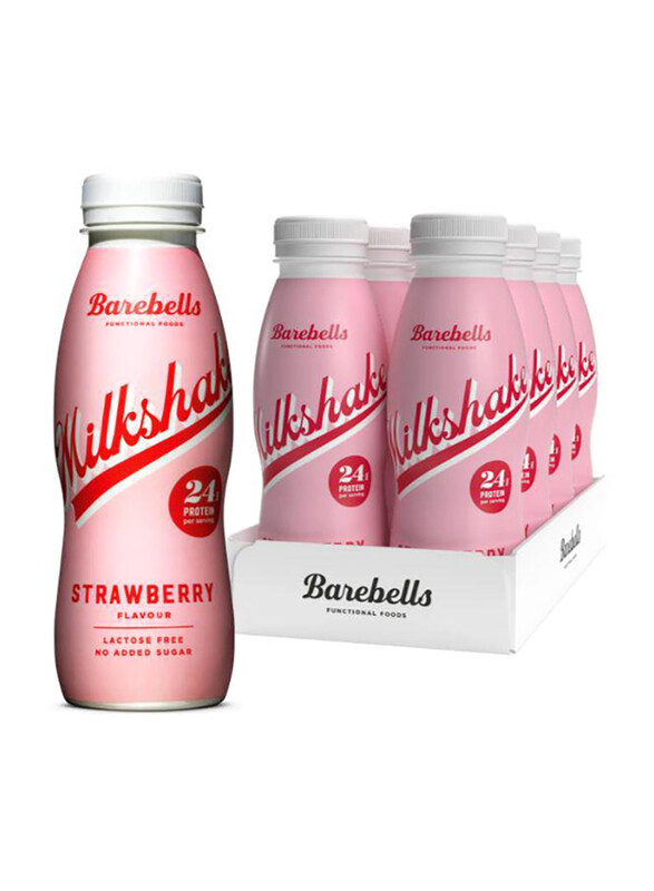 

Barebells Protein Milk Shake, 8 x 330ml, Strawberry
