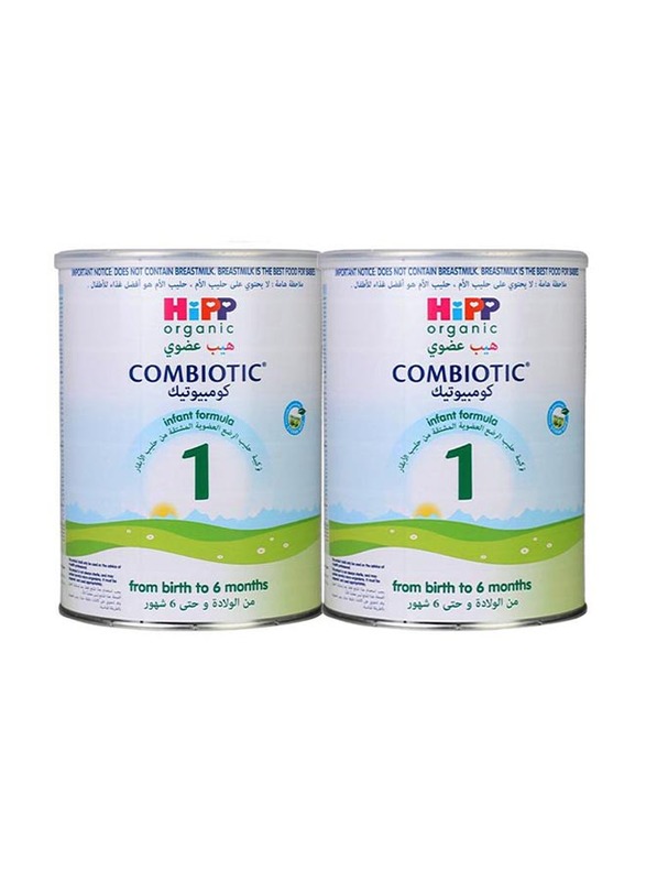 

Hipp Organic 1 Combiotic Infant Milk, 0-6 Months, 2 x 800g