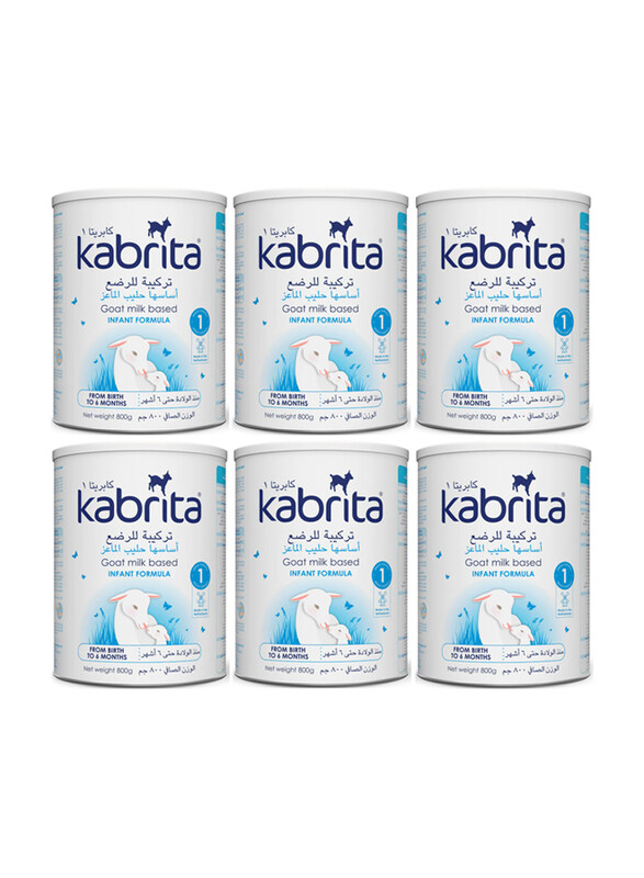 

Kabrita 1 Infant Milk, 0-6 Months, 6 x 800g