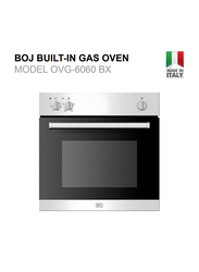 Boj 60cm Stainless Steel Gas Oven with Glass, OVG 6060BX, Silver