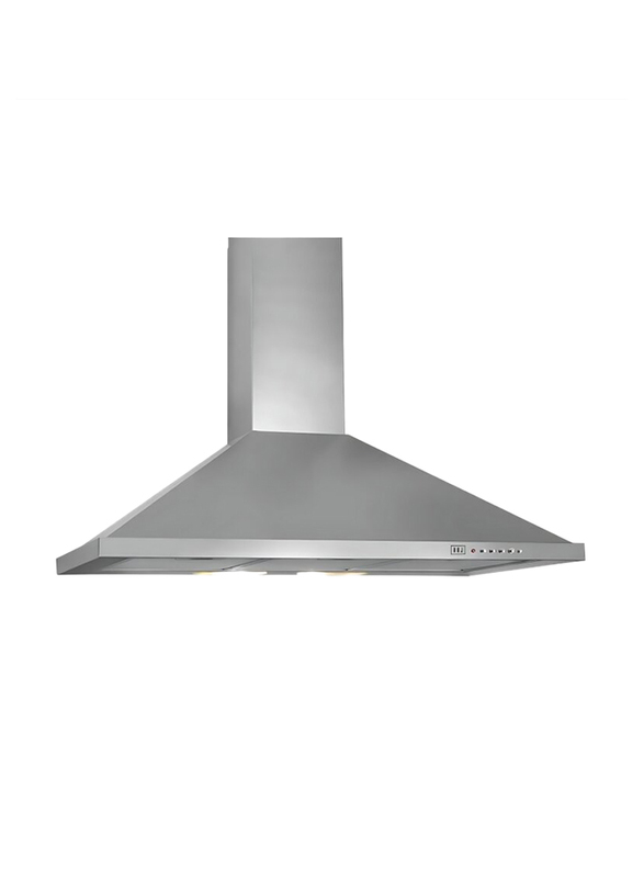 Boj 60cm Decorative Stainless Steel Wall Mounted Cooker Hood, CBP-90AXA, Silver