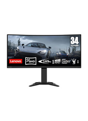 Lenovo 34 Inch Curved Wide QHD Gaming Monitor With HDMI, G34w-30, Black