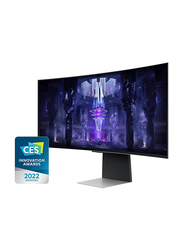 Samsung Odyssey G8 34 Inch OLED Gaming Monitor with Smart TV Experience AMD FreeSync Premium Pro, LS34BG850SMXUE, Black