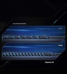 Samsung Odyssey G5 Series 27 Inch WQHD 2560 x 1440 Gaming Monitor, LC27G55TQWNXZA, Black