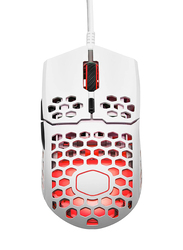 Cooler Master MM711 RGB-LED Lightweight WiRed Gaming Mouse, Matte White