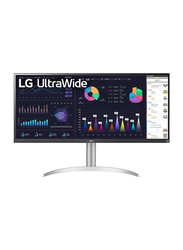 LG 34 Inch UltraWide Full HD IPS Monitor, 34WQ650-W.AUS, White