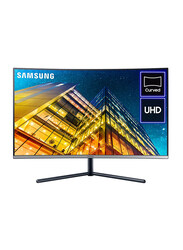 Samsung 32 Inch UHD 4K Curved Monitor, HDMI, Displayport, U32R590, Dark Gray