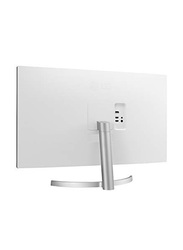 LG 32 Inch UHD VA Display Monitor with 3840 x 2160 Res, AMD FreeSync, DCI-P3 90% Colour Gamut, HDR10 Compatibility, and 3-Side Virtually Borderless Design, 32UN500-W, Silver White