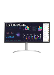 LG 34 Inch FHD Ultra Wide Monitor, 34WQ650-W, White