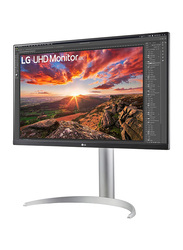 LG 27 Inch UHD IPS Display Monitor, 27UP650-W, Silver