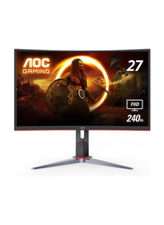 AOC 27 Inch Curved Frameless Ultra-Fast FHD Gaming Monitor, C27G2Z, Black