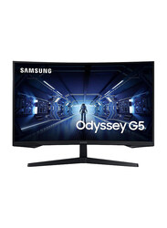 Samsung 32 Inch WQHD Odyssey G5 Curved Gaming Monitor, LC32G55TQBMXUE, Black