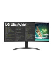 LG 35 Inch Ultra Wide Curved QHD Monitor, 35WN75CN, Black