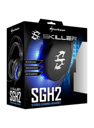 Sharkoon Skiller SGH2 Over Ear WiRed Gaming Headset with Mic, Black