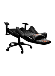 Cougar Gaming Chair Armor One with 180° Recliner System, 120Kg Weight Capacity, 2D Adjustable Arm-Rest & Steel 5-Star Base, Black