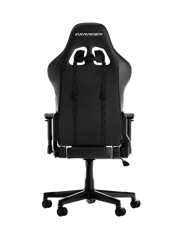 DX Racer P132 The Original Prince Faux Leather Gaming Chair up to 185cm, Black/White