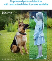 Ezviz C8C 1080P Wi-Fi Security Camera, White/Black