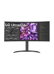 LG 34 Inch QHD IPS Ultrawide Monitor with Dual Speakers, 34WQ75C-B, Black