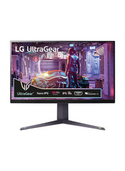 LG Electronics UltraGear 31.5 Inch Gaming Monitor, Nano IPS with ATW QHD Display, 240 HZ (O/C 260 Hz), 1ms GtG, 32GQ850-B, Black