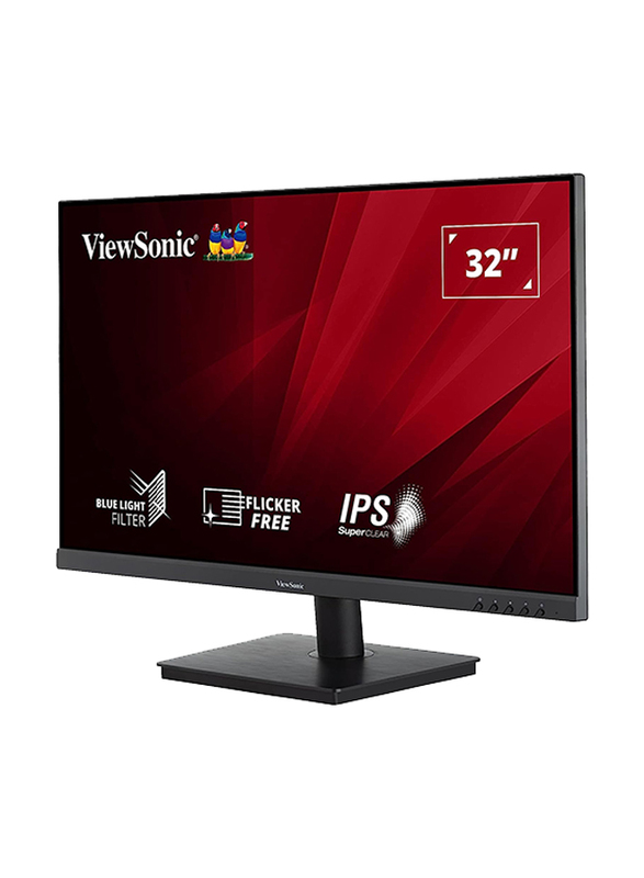 Viewsonic 32 Inch 2K QHD Monitor with Built-In Speakers, VA3209-2K-MHD, Black