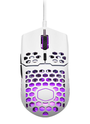 Cooler Master MM711 RGB-LED Lightweight WiRed Gaming Mouse, Matte White