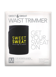 Sports Research Sweet Sweat Premium Waist Trimmer, Medium, Black/Yellow