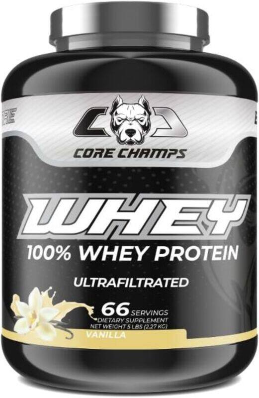 

Core Champs Whey - Ultra Filtered 100% Whey Protein 5lbs (2.27kg) Vanilla