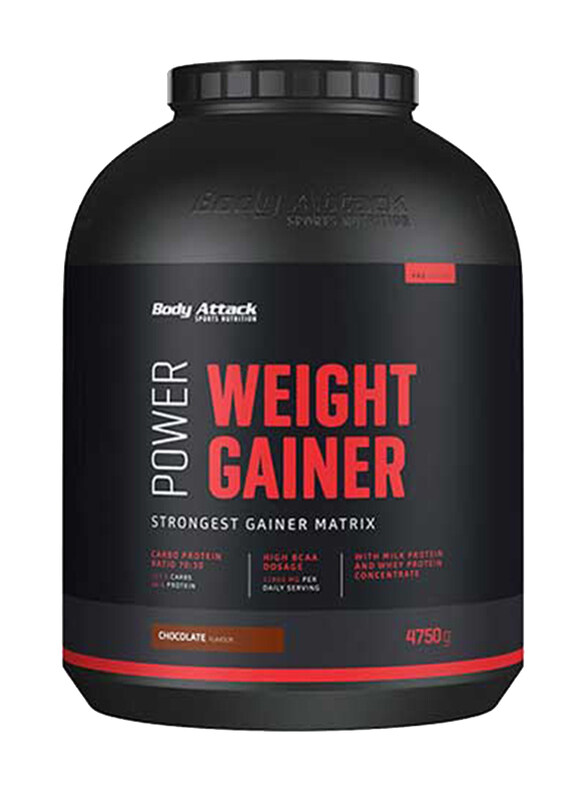 

Body Attack Power Weight Gainer Powder with BCAA, 4.75 KG, Chocolate