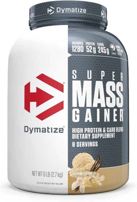 

Dymatize Super Mass Gainer 6 lbs(2.7kg) Gourmet Vanilla