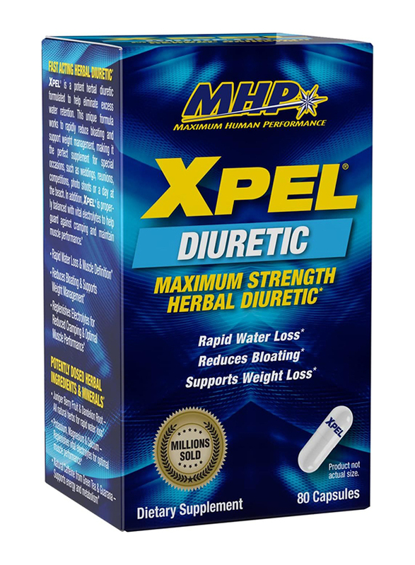 MHP Xpel Maximum Strength Herbal Dietary Supplement, 80 Capsules