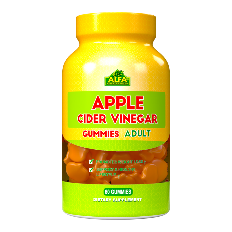 

ALFA VITAMINS Apple Cider Vinegar Gummies with Vitamin B12 - 60 Gummies