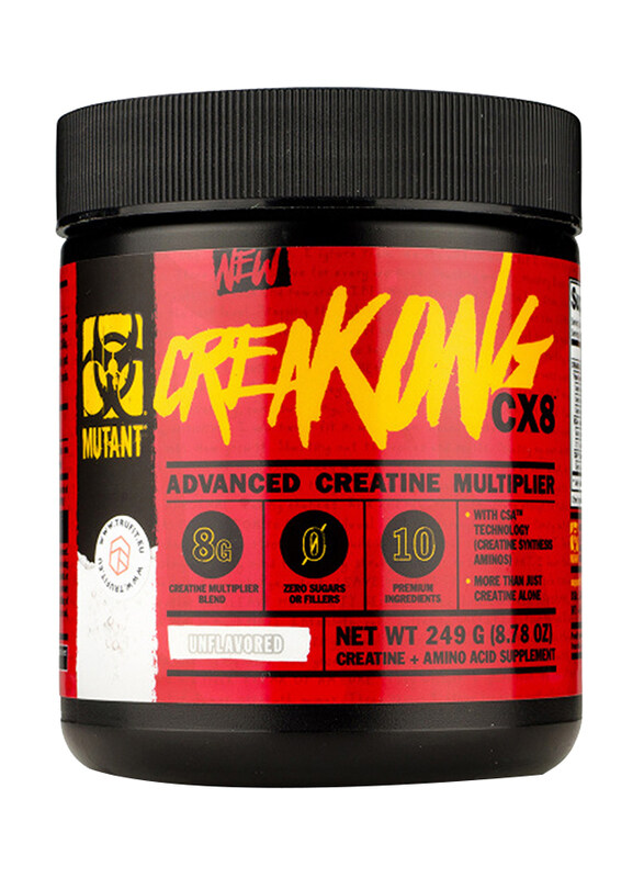 

Mutant Creakong CX8 Creatine Powder Supplement with Amino Acid, 249gm, Unflavoured