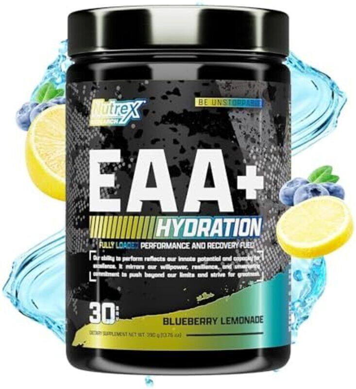 

Nutrex Research, EAA+ Hydration 390g Blueberry Lemonade