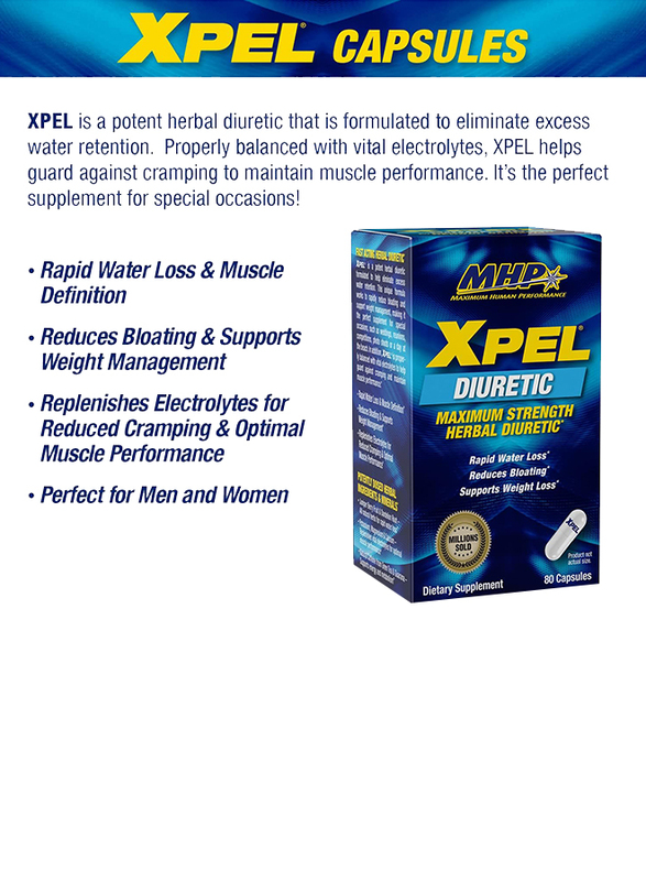 MHP Xpel Maximum Strength Herbal Dietary Supplement, 80 Capsules