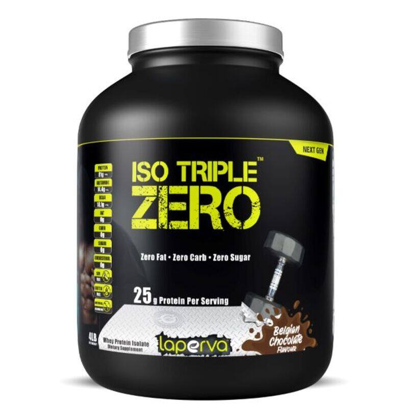 

Laperva Iso Triple Zero Whey Protein Isolate 1.81kg(4lbs) Belgian Chocolate