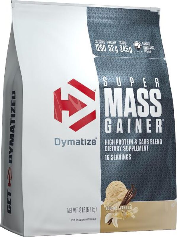 

Dymatize Super Mass Gainer 12 lbs(5.4kg) Gourmet Vanilla