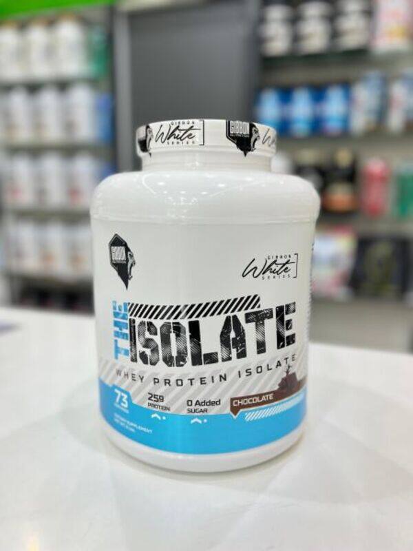 

Gibbon Nutrition The Isolate Whey Protein Isolate- 25g Protein, 0 Sugar, 73 Servings 5lbs Chocolate