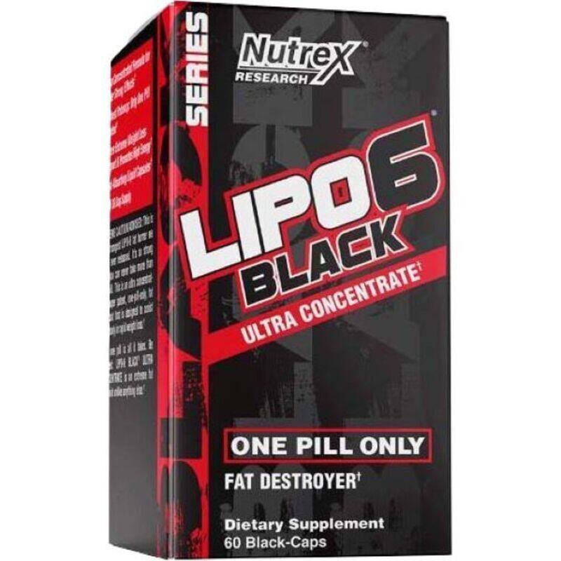 

Nutrex Research Lipo 6 Black Ultra Concentrate Fat Destroyer 60 Capsules