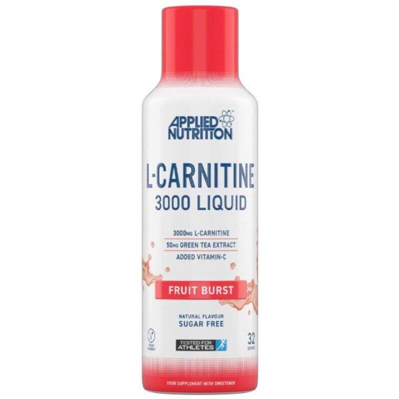 

Applied Nutrition Applied Nutritio L-Carnitine 3000 Lquid - Fruit Burt - 480ml - 3000mg L-Carnitine, 50mg Green Tea Extract, Vitamin-C - Natural Flavour- Sugar Free