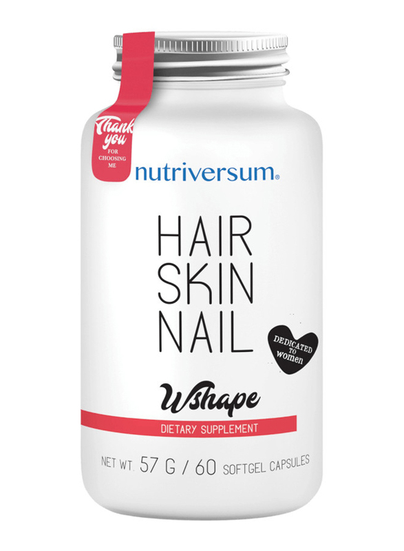 Nutriversum Wshape Hair, Skin & Nail Women Supplement, 60 Capsules
